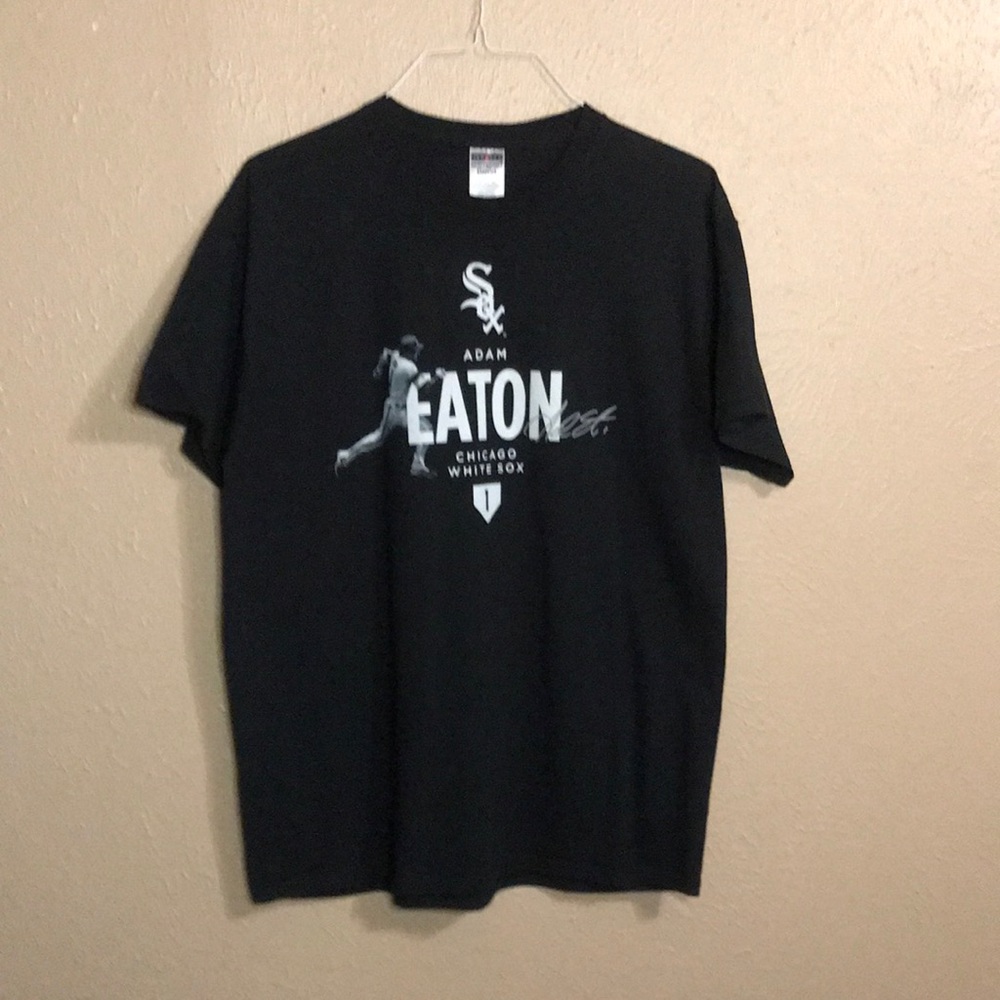 Adam Eaton Chicago White Sox Black T-shirt Jerzees Adult XLARGE MLB